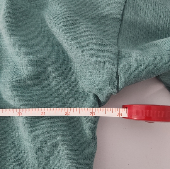 J Jill Teal Hooded Pullover with Drawstrings, Size Medium - Picture 6 of 7